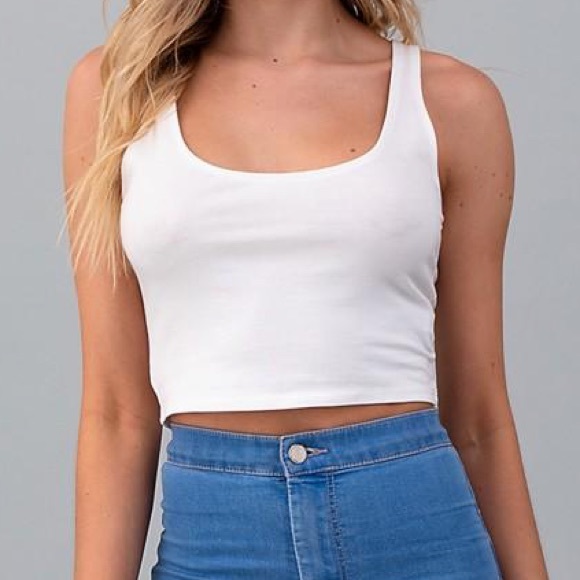 Youdivine Collection Tops - 🦋3/$30 White Crop Tank Top